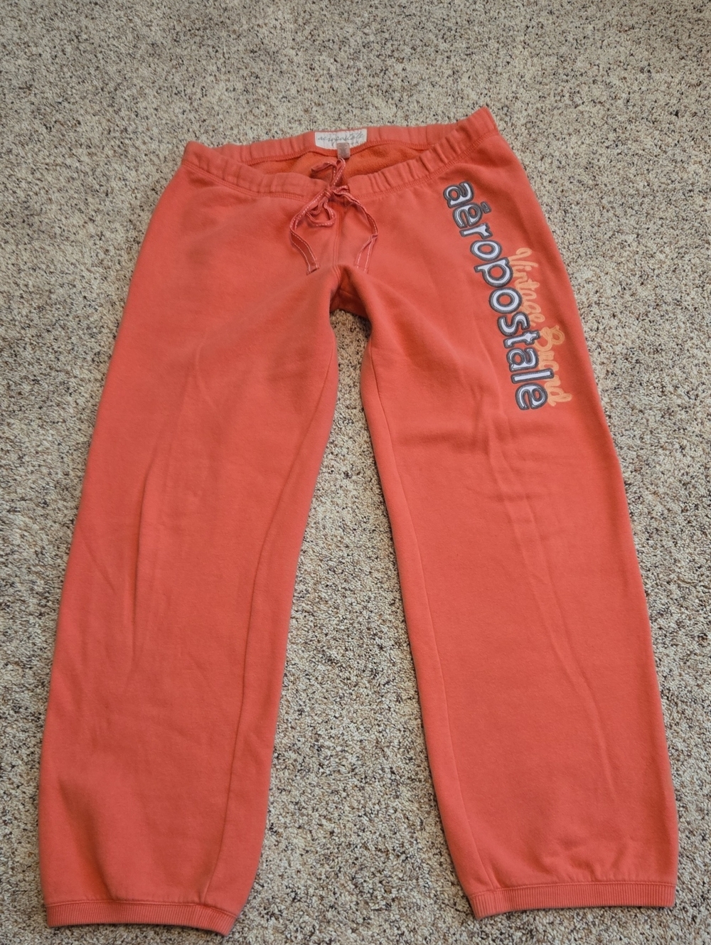 Y2K Vintage Brand Logo Aeropostale Coral Sweatpants Size L